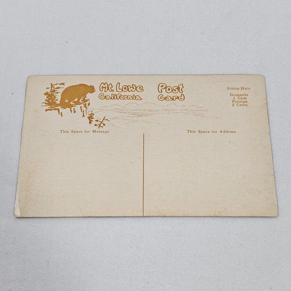 Antique Early 1900s Pacific Electric Railway Post Card Mount Lowe California - Picture 2 of 2